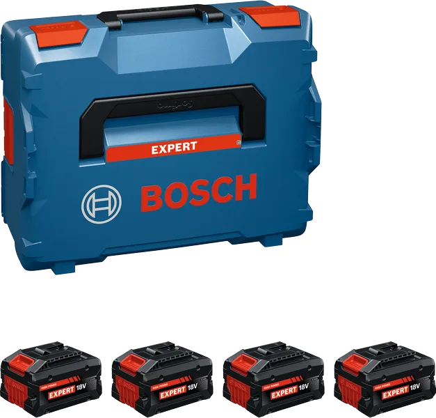 Bosch EXPERT 4 db EXBA18V-55 Li-ion akkumulátor (L-BOXX-ban) termék fő termékképe