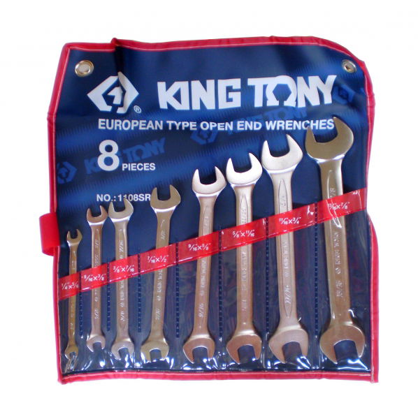 King Tony 8 részes villáskulcs készlet coll 1108SR termék fő termékképe