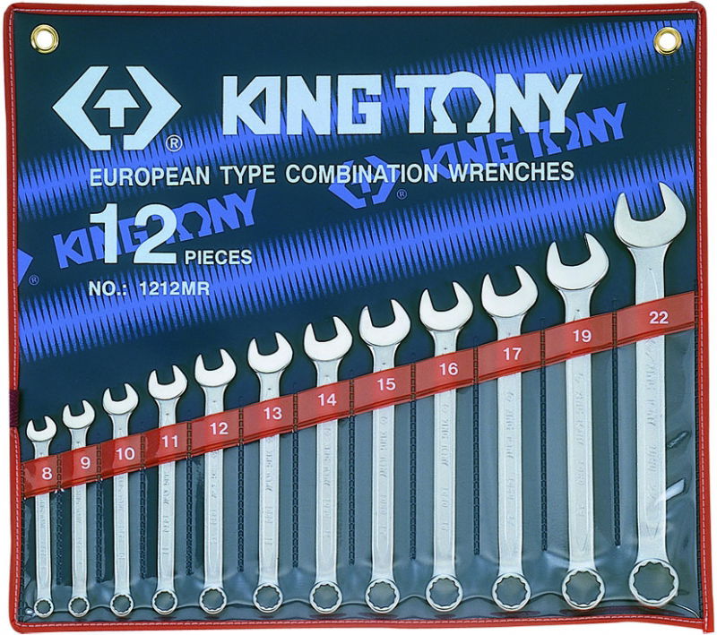 King Tony 12 részes csillag-villáskulcs készlet 8-22mm 1212MR termék fő termékképe