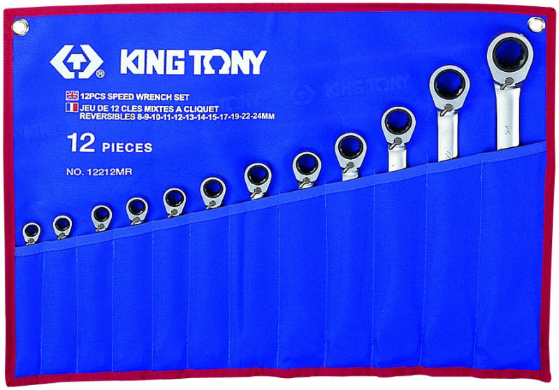 King Tony 12 részes racsnis csillag-villáskulcs készlet iv. 12212MRN termék fő termékképe