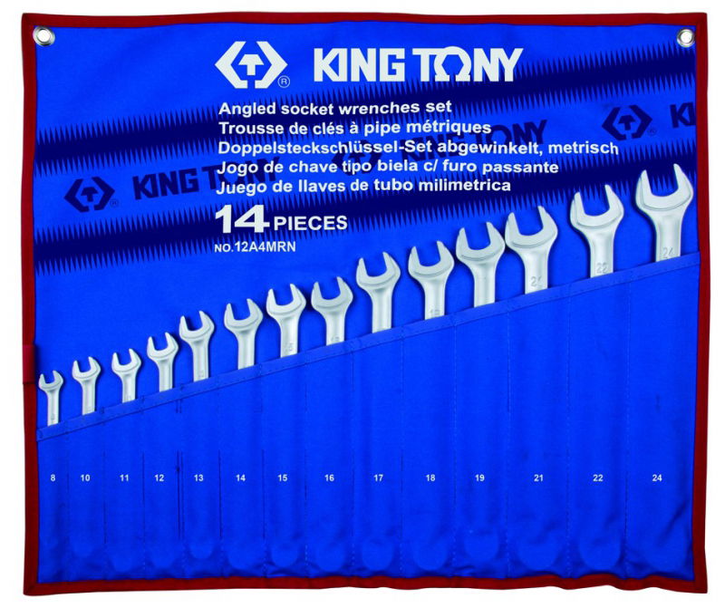 King Tony 14 részes ultra könnyű csillag-villáskulcs készlet 8-24mm 12A4MRN termék fő termékképe