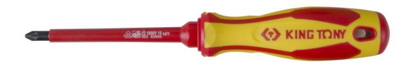 King Tony Szigetelt csavarhúzó PZ#2x100mm 14780204 termék fő termékképe