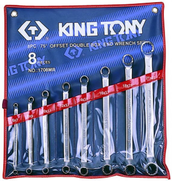 King Tony 8 részes csillagkulcs készlet 6-23mm 1708MR termék fő termékképe