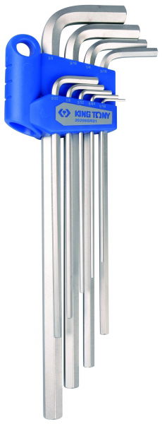 King Tony 9 részes extra hosszú imbuszkulcs készlet 1/16"~3/8"  20209SR02 termék fő termékképe