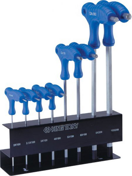 King Tony 8 részes L-nyelű imbuszkulcs készlet 2-10mm 22218MR termék fő termékképe