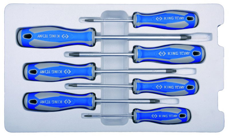 King Tony 7 részes csavarhúzó készlet furatos torx. 30307PR termék fő termékképe
