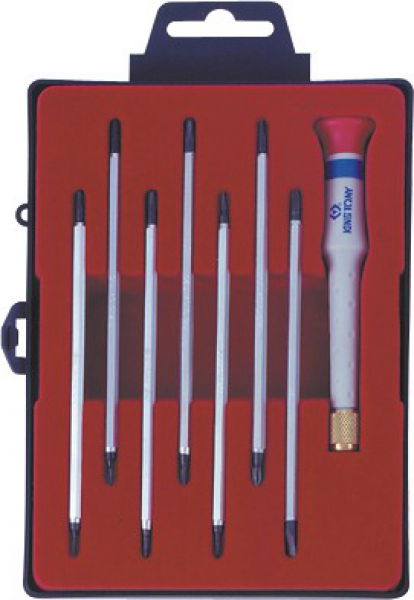 King Tony 8 részes műszerész csavarhúzó készlet 32607MR termék fő termékképe