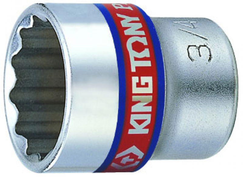 King Tony Kézi dugókulcsfej 3/8˝  1/4˝ 12* 333008S termék fő termékképe