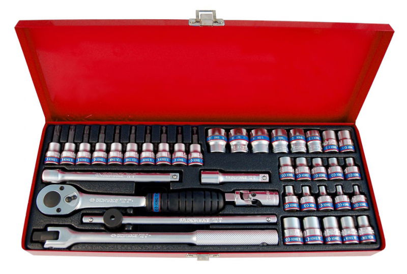 King Tony 39 részes 3/8˝-os kézi dugókulcs készlet 6*  3537MR termék fő termékképe
