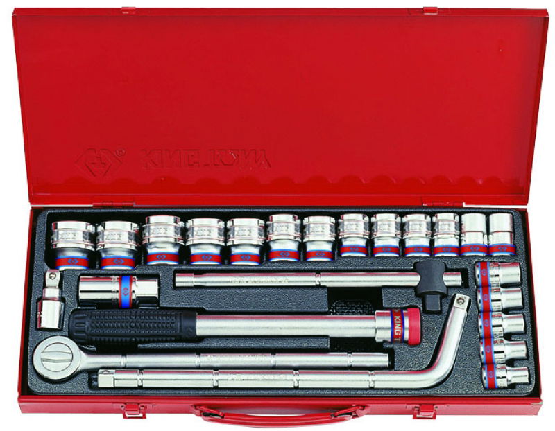King Tony 24 részes 1/2˝-os kézi dugókulcs készlet 12* 4024MR termék fő termékképe