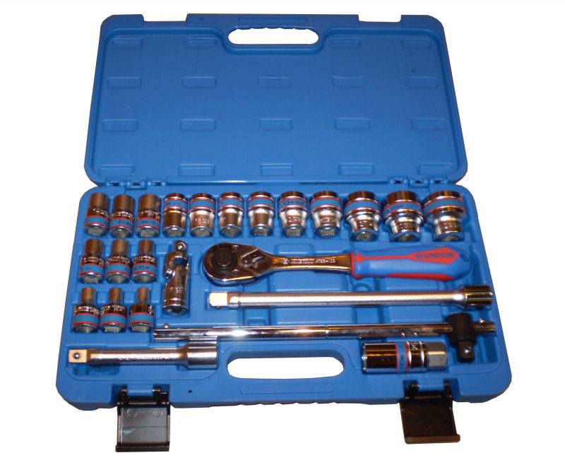 King Tony 24 részes 1/2˝-os kézi dugókulcs készlet 12* ST4028MR termék fő termékképe