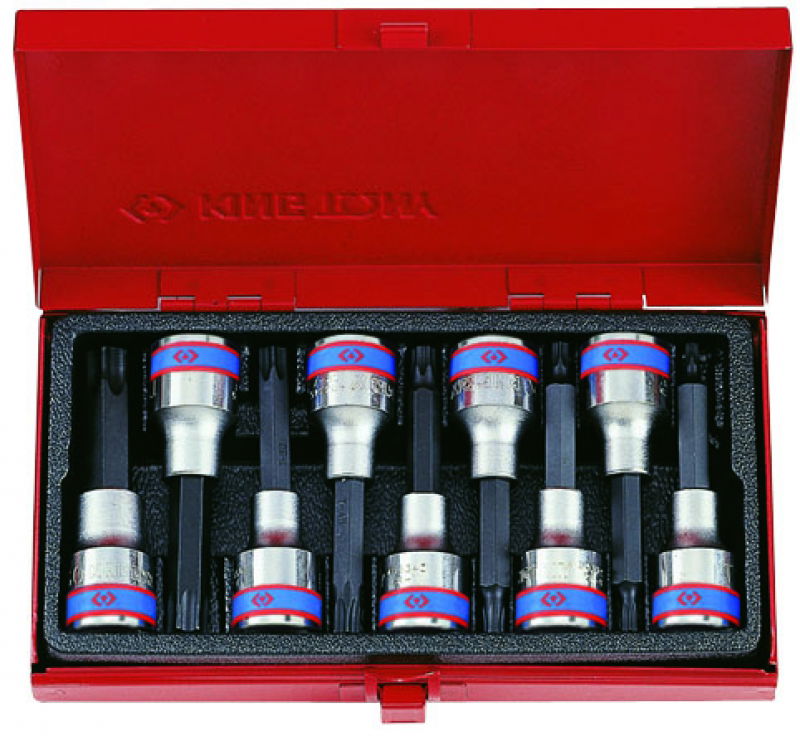 King Tony 9 részes 1/2˝-os torx bitfejkészlet  L=80mm  4119PR termék fő termékképe