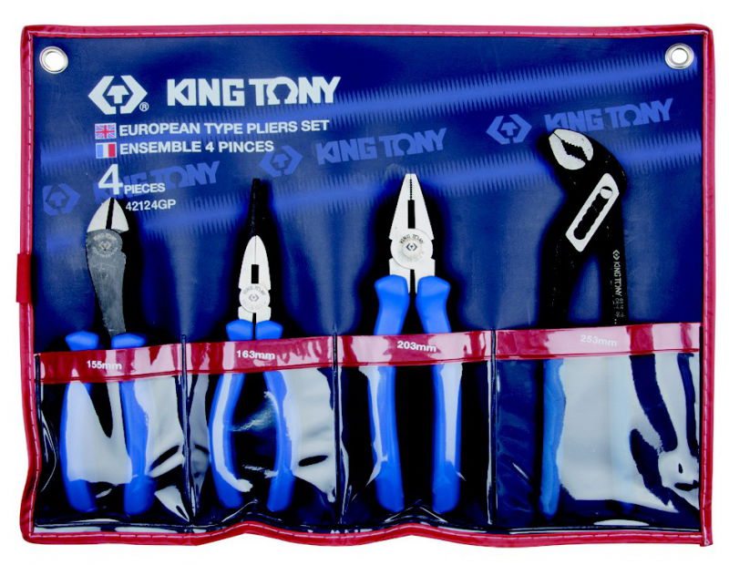 King Tony 4 részes fogókészlet   42124GP termék fő termékképe