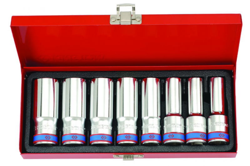 King Tony 8 részes kézi 1/2˝hosszú dugókulcs készlet 6*    4308MR termék fő termékképe