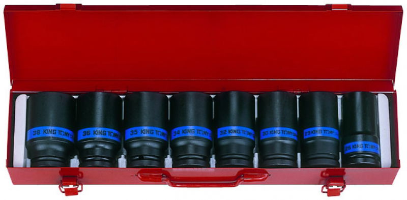 King Tony 8 részes 3/4˝-os gépi hosszú dugókulcs készlet 6410MP06 termék fő termékképe