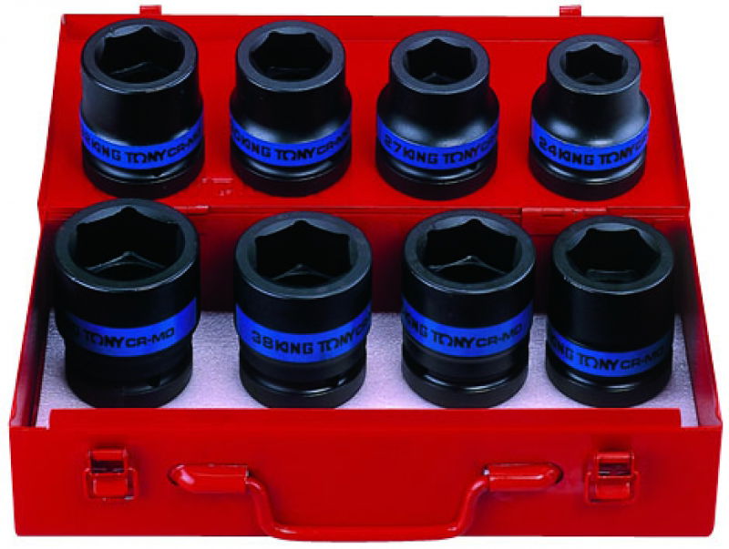 King Tony 8 részes gépi 1˝-os dugókulcs készlet 6*   8410MP termék fő termékképe