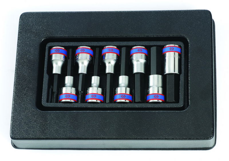 King Tony 9 részes1/2˝-os hatszög bitfejkészlet L=80mm  9-4120PR termék fő termékképe