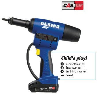 GESIPA FIREBIRD PRO akkumulátoros szegecsanya-húzó gépek termék fő termékképe